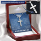 To Our Son From Mom and Dad Engraved Cross Necklace