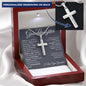 Personalized Cross Necklace - I Believe in You - To My Granddaughter