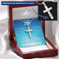 To Our Son From Mom and Dad Engraved Cross Necklace