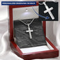 To Our Son | We Believe in You | Personalized Cross Necklace