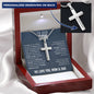 To Our Son From Mom and Dad Engraved Cross Necklace