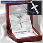 To Our Son From Mom and Dad Engraved Cross Necklace