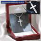Engraved Cross Necklace