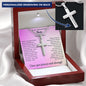 Mother of the Bride Gift from Daughter | Engraved Personalized Cross Necklace