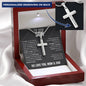 To Our Son From Mom and Dad Engraved Cross Necklace