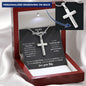 To My Husband | Personalized Cross Necklace