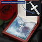 Engraved Cross Necklace