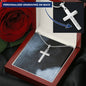 Engraved Cross Necklace
