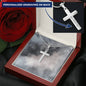 Engraved Cross Necklace