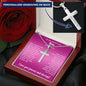 Mother of the Bride Gift from Daughter | Engraved Personalized Cross Necklace