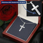 Engraved Cross Necklace
