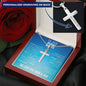To Our Son From Mom and Dad Engraved Cross Necklace