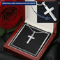 Boys Cross Necklace Personalized