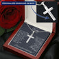 Father of the Bride Gift | Personalized Engraved Cross Necklace