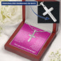 Mother of the Bride Gift from Daughter | Engraved Personalized Cross Necklace
