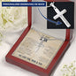 To Our Son From Mom and Dad Engraved Cross Necklace