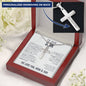 To Our Son From Mom and Dad Engraved Cross Necklace