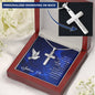 Personalized Cross Necklace - God is With You - Joshua 1 9