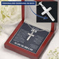 To Our Son From Mom and Dad Engraved Cross Necklace