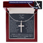 To My Son | I Thank God | Personalized Cross Necklace