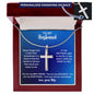 To My Husband | Personalized Cross Necklace