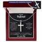 To My Husband | Personalized Cross Necklace