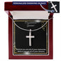 Graduation Gift | Dreams | Personalized Cross Necklace
