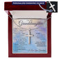 Personalized Cross Necklace - I Believe in You - To My Granddaughter