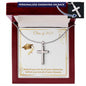 Class of 2023 | Dreams | Engraved Cross Necklace
