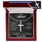 To My Husband | Personalized Cross Necklace