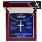 To My Husband | Personalized Cross Necklace