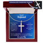 To My Husband | Personalized Cross Necklace