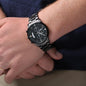 Dad The Man The Myth The Legend | Engraved Black Chronograph Watch