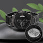Dad The Man The Myth The Legend | Engraved Black Chronograph Watch