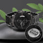 Dad The Man The Myth The Legend | Engraved Black Chronograph Watch