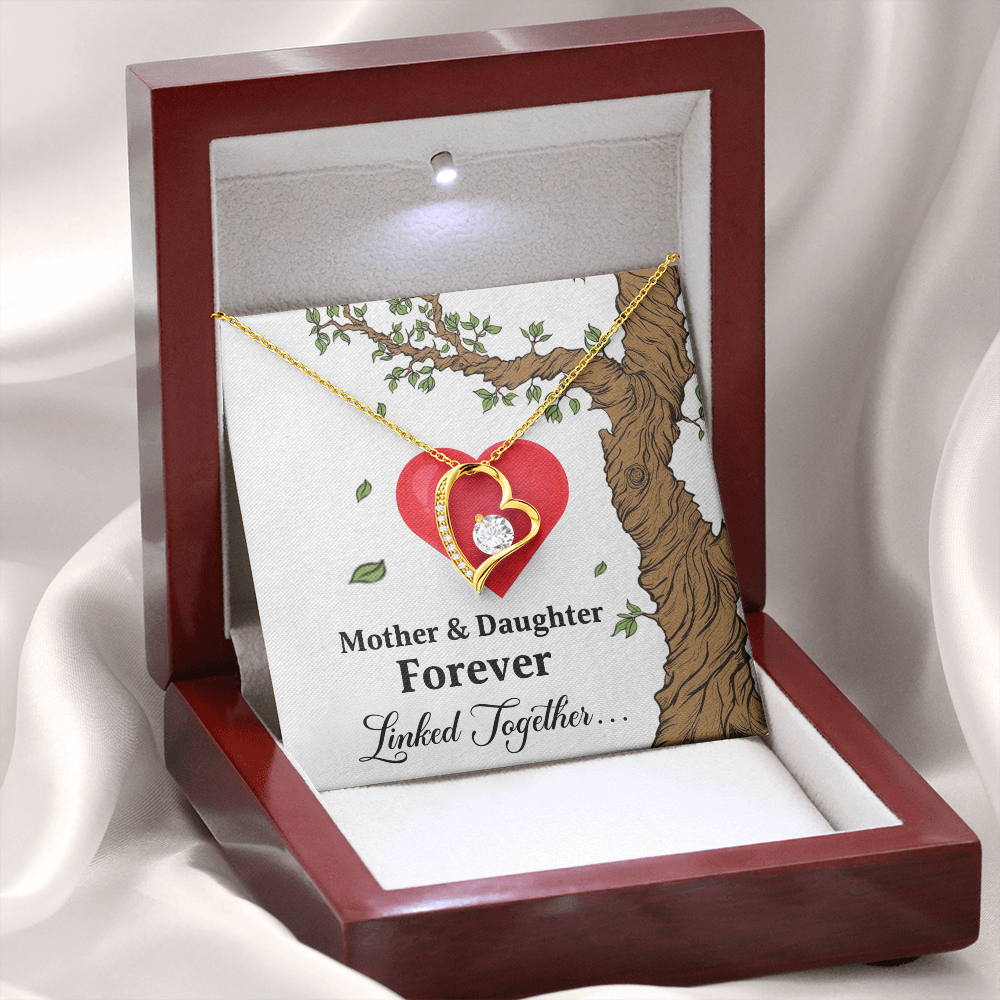 Mother and Daughter - Forever Linked Together Necklace