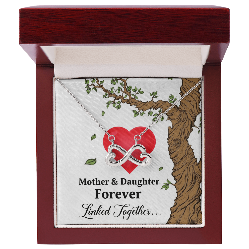 Mother and Daughter - Forever Linked Together Necklace