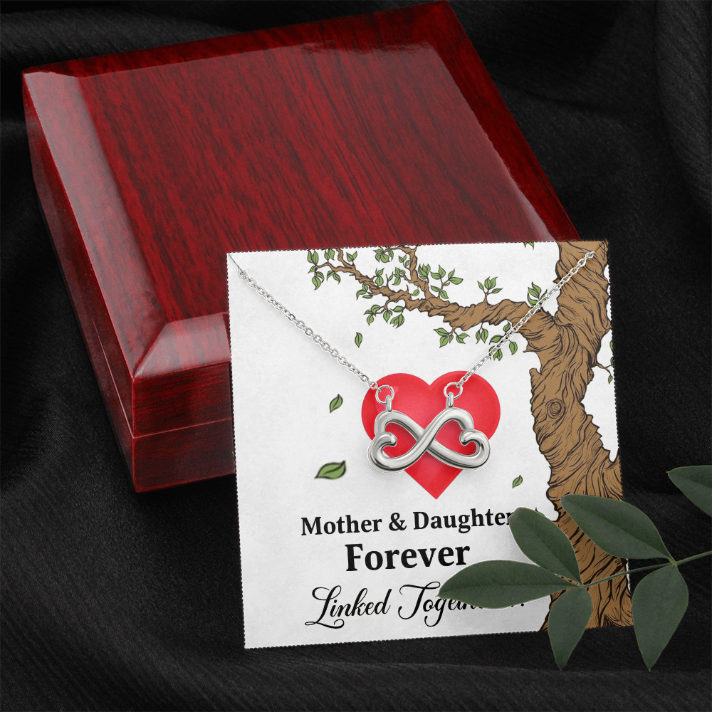 Mother and Daughter - Forever Linked Together Necklace