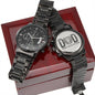 Dad The Man The Myth The Legend | Engraved Black Chronograph Watch