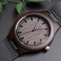 50 Year Anniversary Gift for Husband | Engraved Wooden Watch