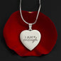 Engraved I Am Enough - Heart Necklace - question