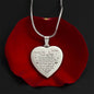 To My Wife - Engraved Heart Necklace