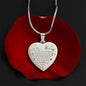 To My Wife - Engraved Heart Necklace
