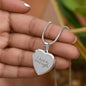 Engraved I Am Enough - Heart Necklace