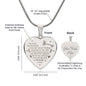 To My Wife - Engraved Heart Necklace