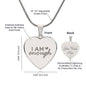 Engraved I Am Enough - Heart Necklace - question