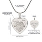 To My Wife - Engraved Heart Necklace