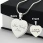 Engraved I Am Enough - Heart Necklace