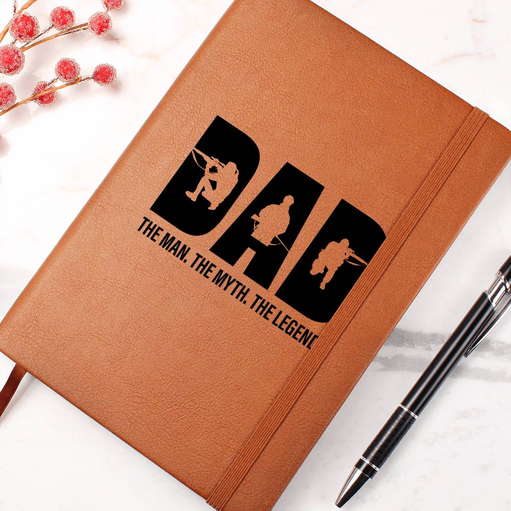 Dad The Man The Myth The Legend | Vegan Leather Journal