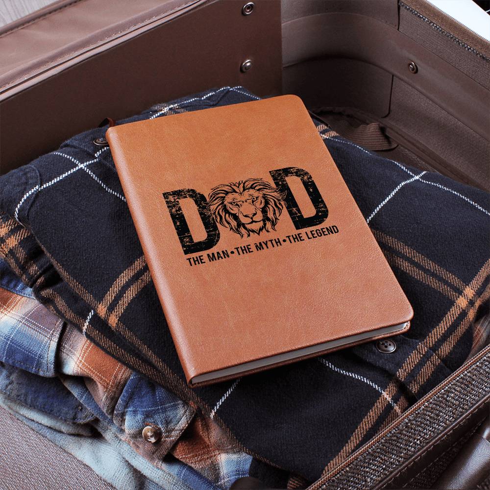 Dad The Man The Myth The Legend | Vegan Leather Journal